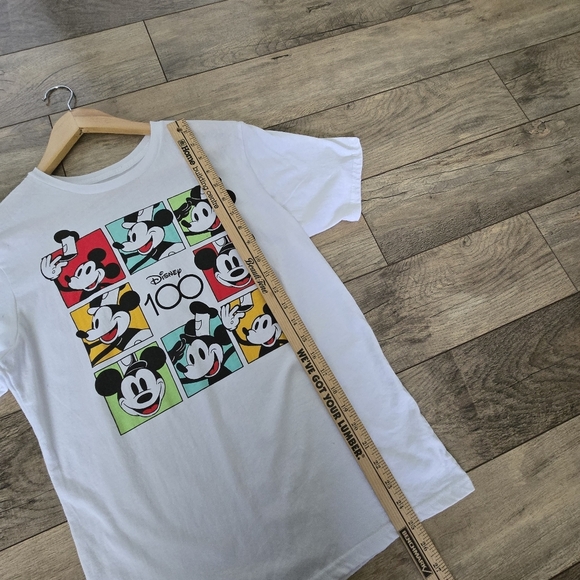 Disney Mickey Mouse 100th Anniversary Tee - White, Youth 14/16 Xl - Picture 4 of 6